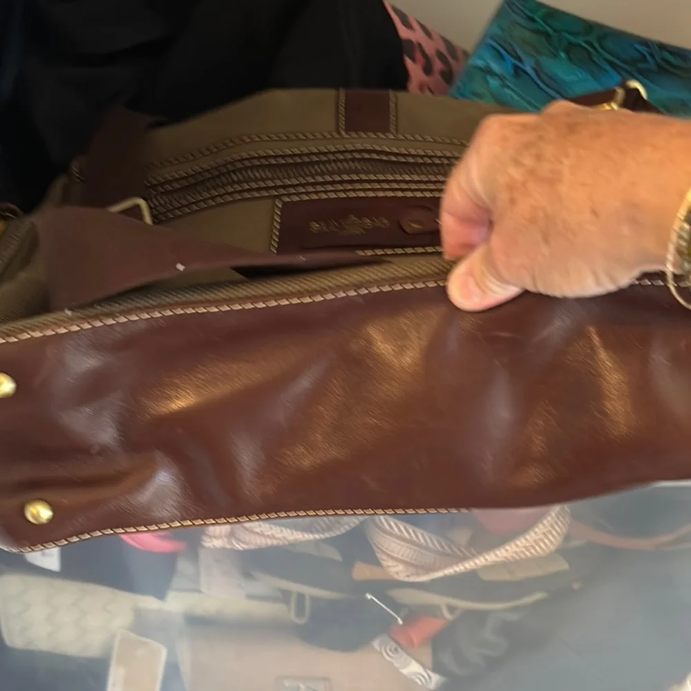 Billy Bag, London Stylish Brown Canvas Messenger Bag